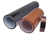 Tape with polyimide film backing with superior heat resistance.